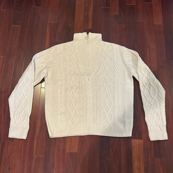 Otinka Cable Pullover In Birch - Picture 3 of 9